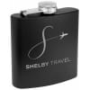 6 oz. Matte Powder Coated Laserable Stainless Steel Flask