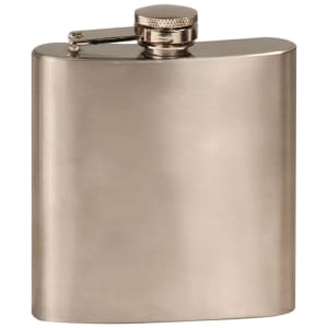 6 oz. Laserable Stainless Steel Flask