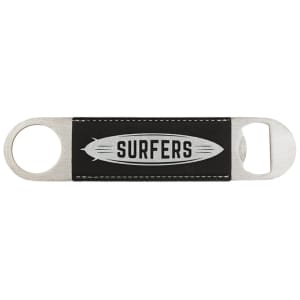1 1/2" x 7" Laserable Leatherette Bottle Opener