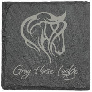 4" x 4" Square Slate Coaster